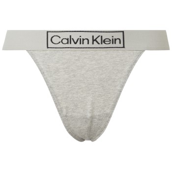 Calvin Klein Trusser Reimagined Heritage High Leg Thong Grå Large Dame