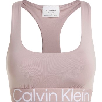 Calvin Klein Bh Sport Medium Impact Sports Bra Rosa Large Dame