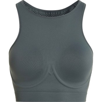 Calvin Klein Bh Sport Soft Medium Support Sports Bra Grøn polyamid Large Dame