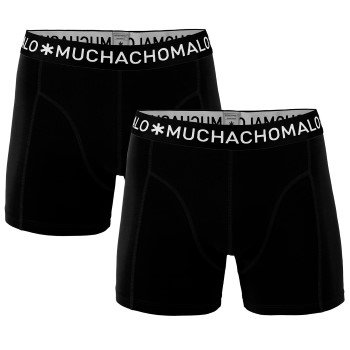 Muchachomalo 2P Cotton Stretch Basic Boxers Sort bomuld Large Herre