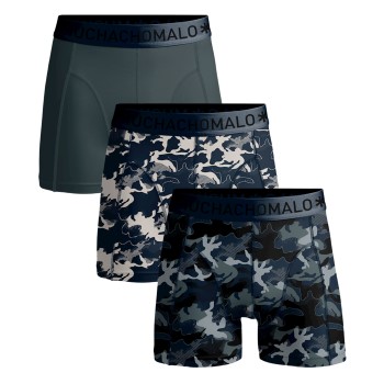 Muchachomalo 3P Cotton Stretch Camo Boxer Grøn/mønstret bomuld X-Large Herre