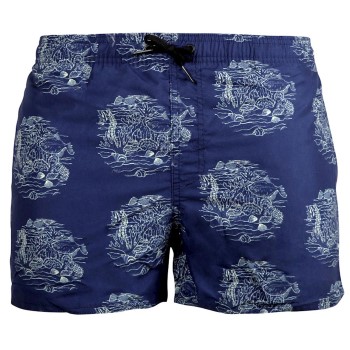 Muchachomalo Badebukser Swimshorts Print FSH Blå Mønster polyester Small Herre