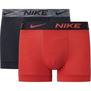 Nike 2P Dri-Fit ReLuxe Trunk Rød/Sort X-Large Herre