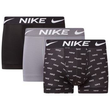 Nike 3P Everyday Essentials Micro Trunks Grå/Sort polyester Small Herre