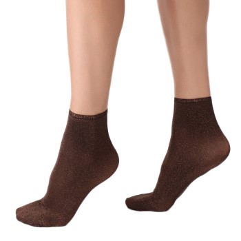 Oroblu Strømper Holiday Diamond Glitter Sock Bronze One Size Dame