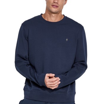 Panos Emporio Element Sweater Marineblå bomuld Medium Herre