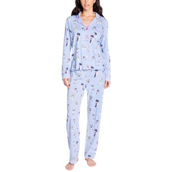 Se PJ Salvage Playful Prints Pyjama Lyseblå Large Dame ved Timarco