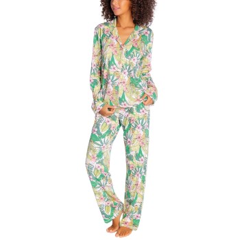 Se PJ Salvage Playful Prints Pyjama Grøn blomstret Small Dame ved Timarco