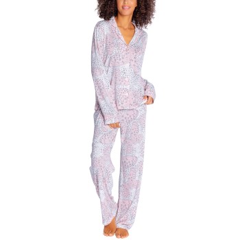 Se PJ Salvage Playful Prints Pyjama Grå/Rosa X-Small Dame ved Timarco