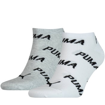 Puma Strømper 2P BWT Sneaker Sock Hvid/Grå Str 35/38