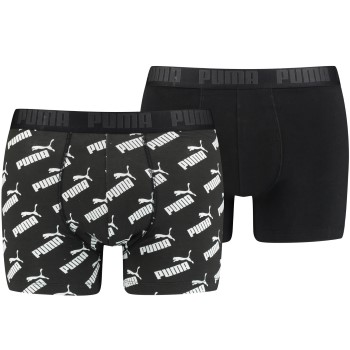 Puma 2P Everyday Aop Boxer Sort bomuld Large Herre