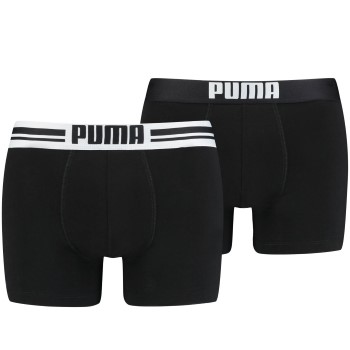 Puma 2P Everyday Placed Logo Boxer Sort bomuld Small Herre