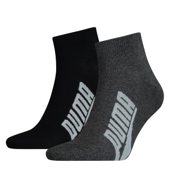 Puma Strømper 2P Lifestyle Quarter Sock Sort Str 43/46