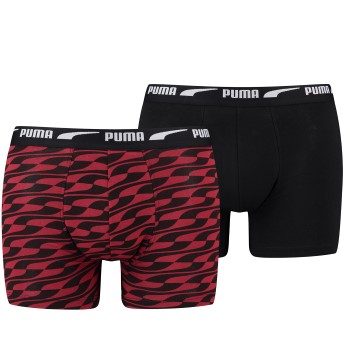 Puma 2P Men Formstrip Boxer Rød bomuld Medium Herre