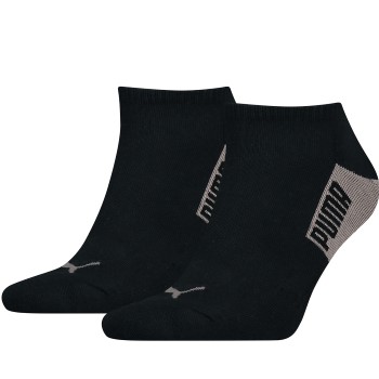 Puma Strømper 2P Men Logo Block Sneaker Socks Sort/brun Str 43/46 Herre