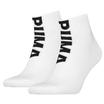 Puma Strømper 2P Men Logo Quarter Socks Hvid Str 43/46 Herre