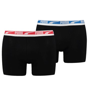 Puma 2P Men Multi Logo Boxer Flerfarvet bomuld Medium Herre