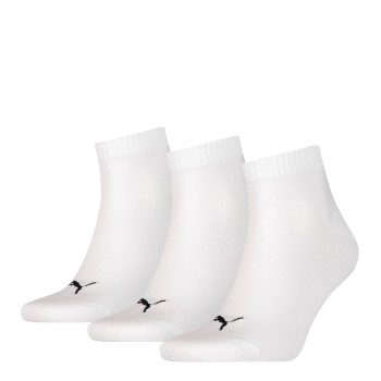 Puma Strømper 3P Quarter Socks Hvid Str 43/46