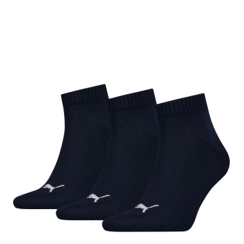 Puma Strømper 3P Quarter Socks Marineblå Str 39/42