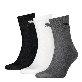 Puma Strømper 3P Short Crew Unisex Socks Flerfarvet Str 43/46