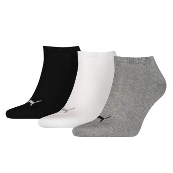 Puma Strømper 3P Sneaker Socks Sort/Grå Str 43/46