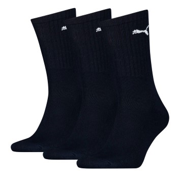 Puma Strømper 3P Sport Crew Socks Mørkblå Str 35/38