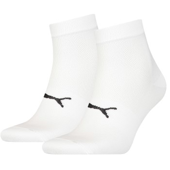 Puma Strømper 2P Sport Light Quarter Socks Hvid Str 35/38