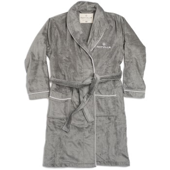 Rayville Paul Bathrobe Solid Grå bomuld Large Herre