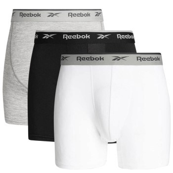 Reebok 3P Ainslie Sports Trunk Sort/Grå polyester Medium Herre