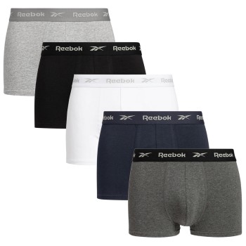 Reebok 5P Boyes Trunk Marineblå/Grå bomuld Medium Herre