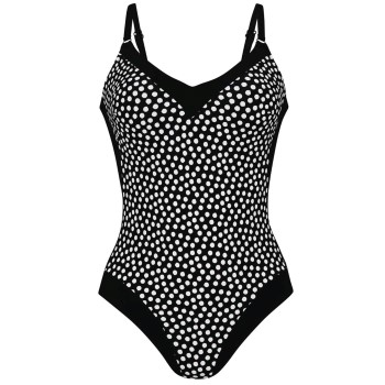 Rosa Faia Summer Dot Swimsuit Sort/Hvid E 44 Dame