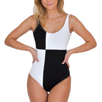 Saltabad Jackie Swimsuit Sort mønstret polyester 40 Dame