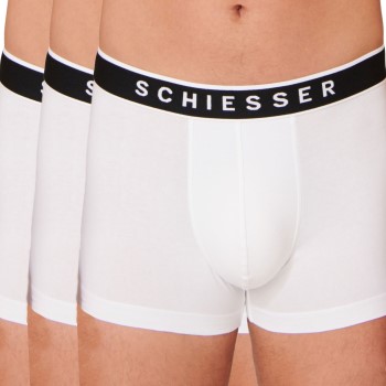 Schiesser 3P 95-5 Organic Cotton Rio Boxer Hvid Large Herre