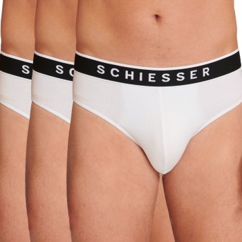 Schiesser 3P 95-5 Organic Cotton Rio Brief Hvid bomuld Large Herre