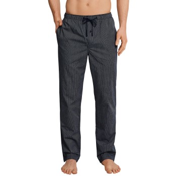 Se Schiesser Mix and Relax Woven Lounge Pants Mørkblå vævet bomuld Small Herre ved Timarco