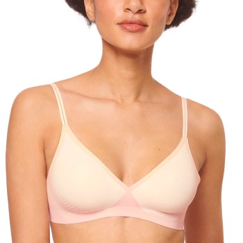 Sloggi Bh Body Adapt Soft Bra Rosa/Hvid Small Dame