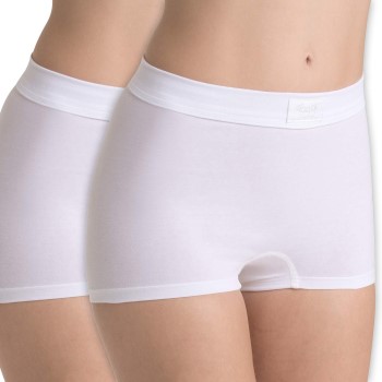 Sloggi Trusser 2P Double Comfort Shorts Hvid bomuld 42 Dame