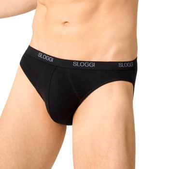 Sloggi For Men Basic Mini Sort bomuld Medium Herre