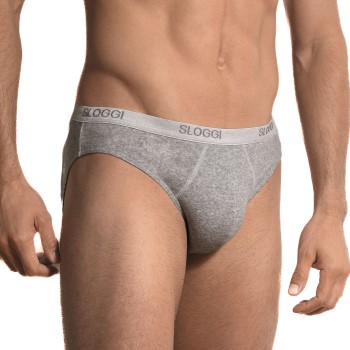 Sloggi For Men Basic Mini Grå bomuld Small Herre