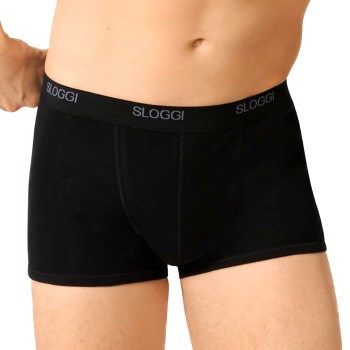 Sloggi For Men Basic Shorts Sort bomuld Small Herre