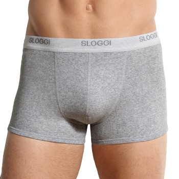 Sloggi For Men Basic Shorts Grå bomuld Medium Herre