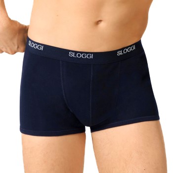 Sloggi For Men Basic Shorts Marineblå bomuld Small Herre