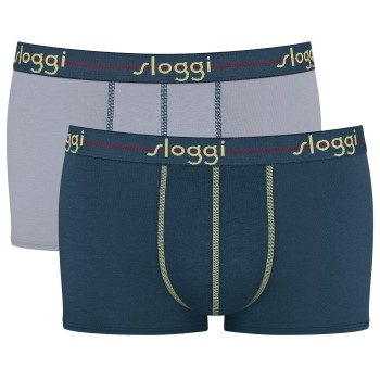 Sloggi 2P For Men Start Hip Blå/Gul bomuld X-Large Herre