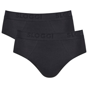 Sloggi 2P Men FREE Evolve Brief Sort økologisk bomuld Large Herre