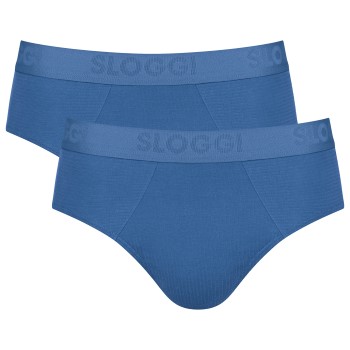 Sloggi 2P Men FREE Evolve Brief Blå økologisk bomuld Small Herre