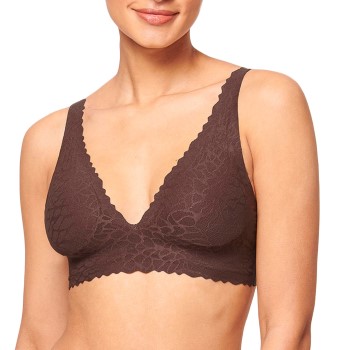 Sloggi Bh ZERO Feel Lace 2.0 Bra Top Brun Medium Dame