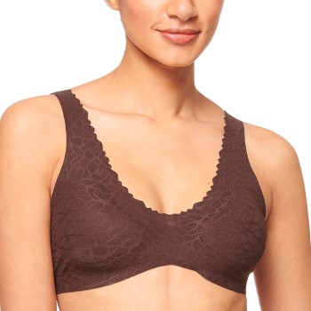 Sloggi Bh ZERO Feel Lace 2.0 Bralette Brun Small Dame