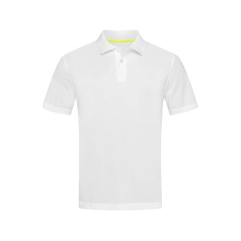 Se Stedman Active 140 Polo Hvid polyester Medium Herre ved Timarco