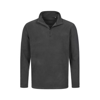 Stedman Active Fleece Half-Zip For Men Grå polyester Large Herre