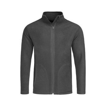 Stedman Active Fleece Jacket For Men Grå polyester Large Herre